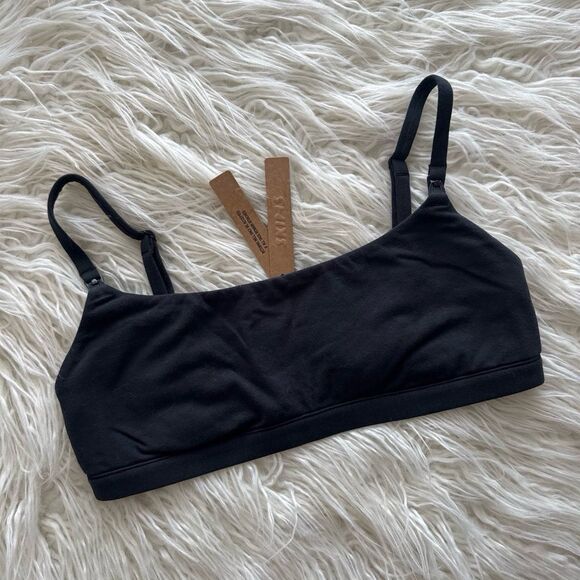Skims Cotton Jersey Maternity Nursing Scoop Bralette
Soot Size Small - Picture 3 of 8